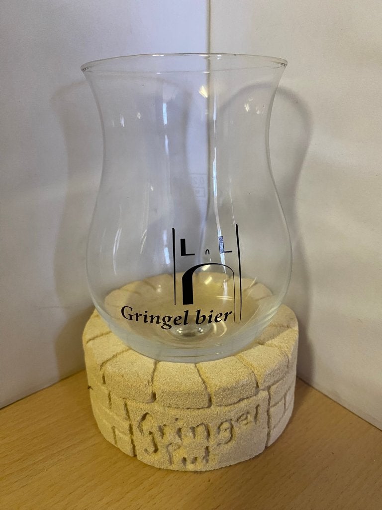 Gringel bierglas 33cl Biercafé de Grendelpoort Valkenburg, Ophalen of Verzenden, Zo goed als nieuw, Glas of Glazen, Overige merken