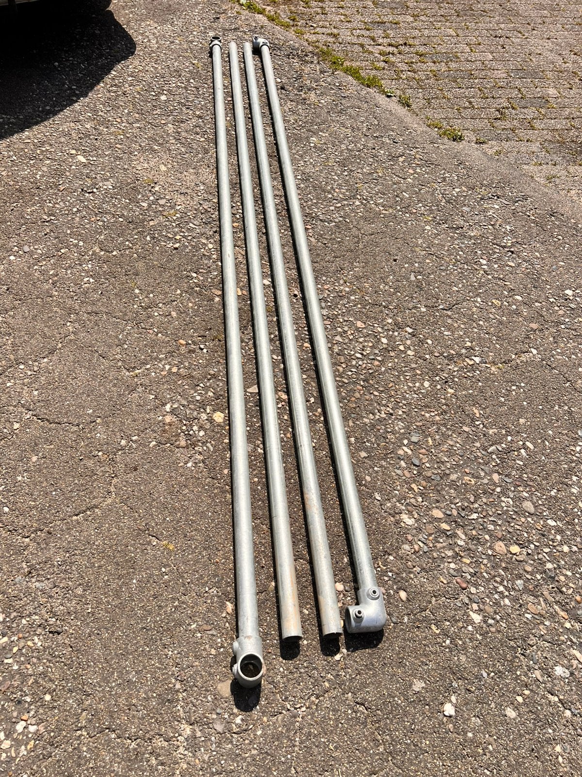 Spandoekframe 300x300 maar ook in te korten steigerbuis, Ophalen, Zo goed als nieuw