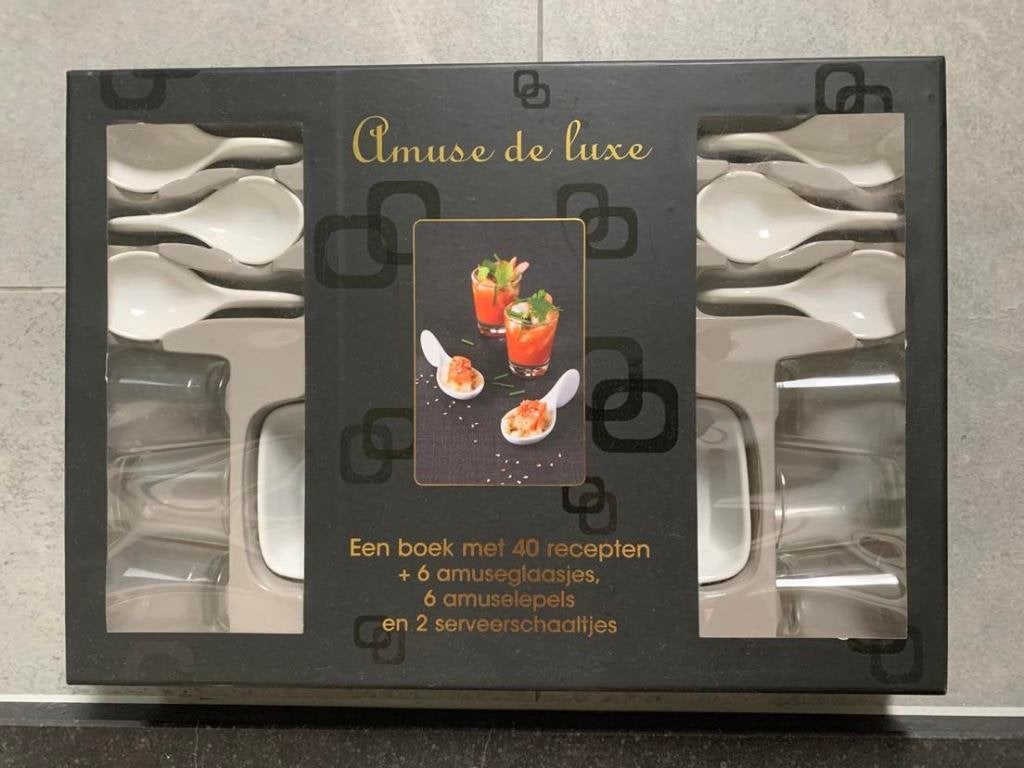 Amuse de luxe schaaltjes bakjes glaasjes, Overige typen, Ophalen of Verzenden, Zo goed als nieuw, Metaal