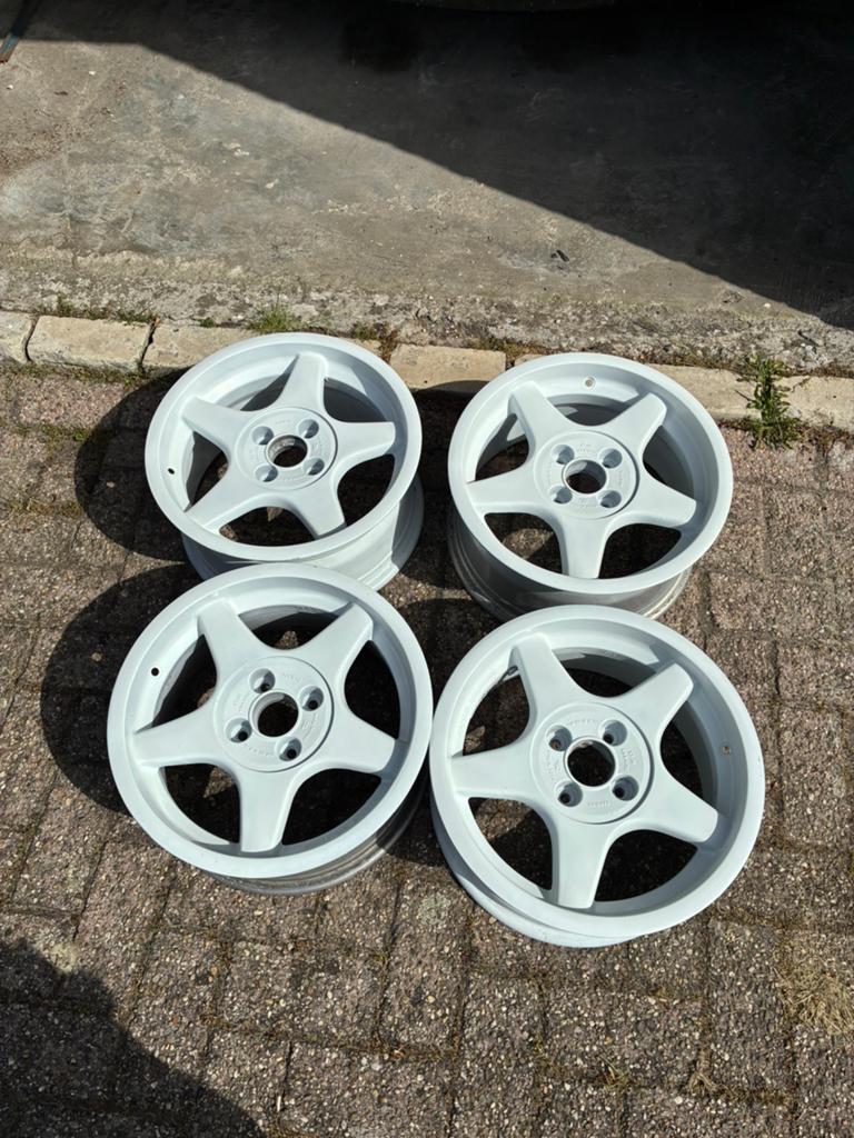 4x100 15 inch witte velgen, Ophalen
