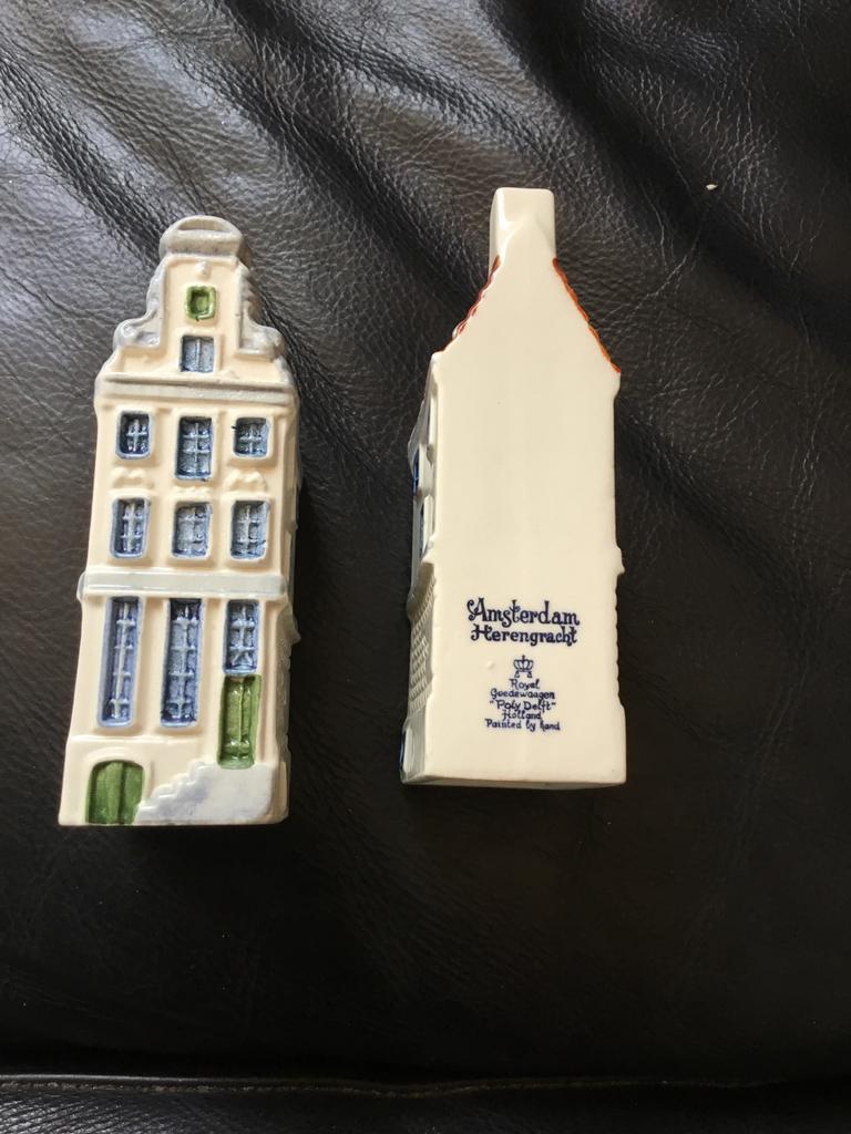 2 Royal Goedewaagen miniatuur grachtenpandjes Herengracht, Ophalen of Verzenden, Gebruikt, Overige typen