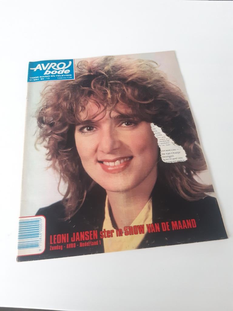 13.Avro Bode 1984. Leoni Jansen. Barbra Streisand. Art Malik, Verzamelen, Tijdschriften, Kranten en Knipsels, Tijdschrift, 1980 tot heden