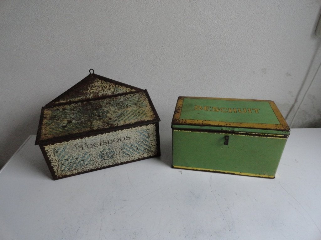 Schoenpoets trommel Glim en beschuit trommel, antiek, Ophalen of Verzenden, Gebruikt, Overige