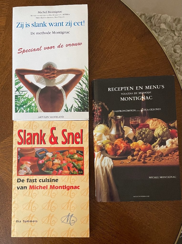 Montignac kookboeken 3 stuks, Boeken, Kookboeken, Gelezen, Verzenden, Diverse auteurs, Gezond koken