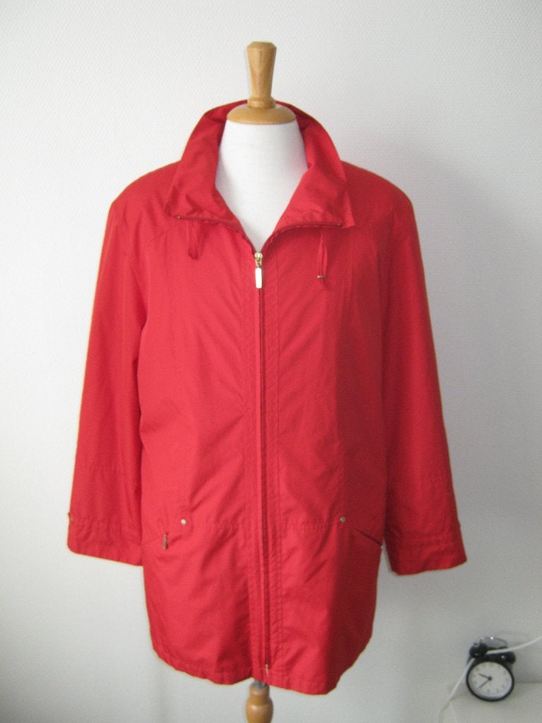 Rode jas maat M van Delmod ., Ophalen of Verzenden, Nieuw, Maat 38/40 (M), Rood