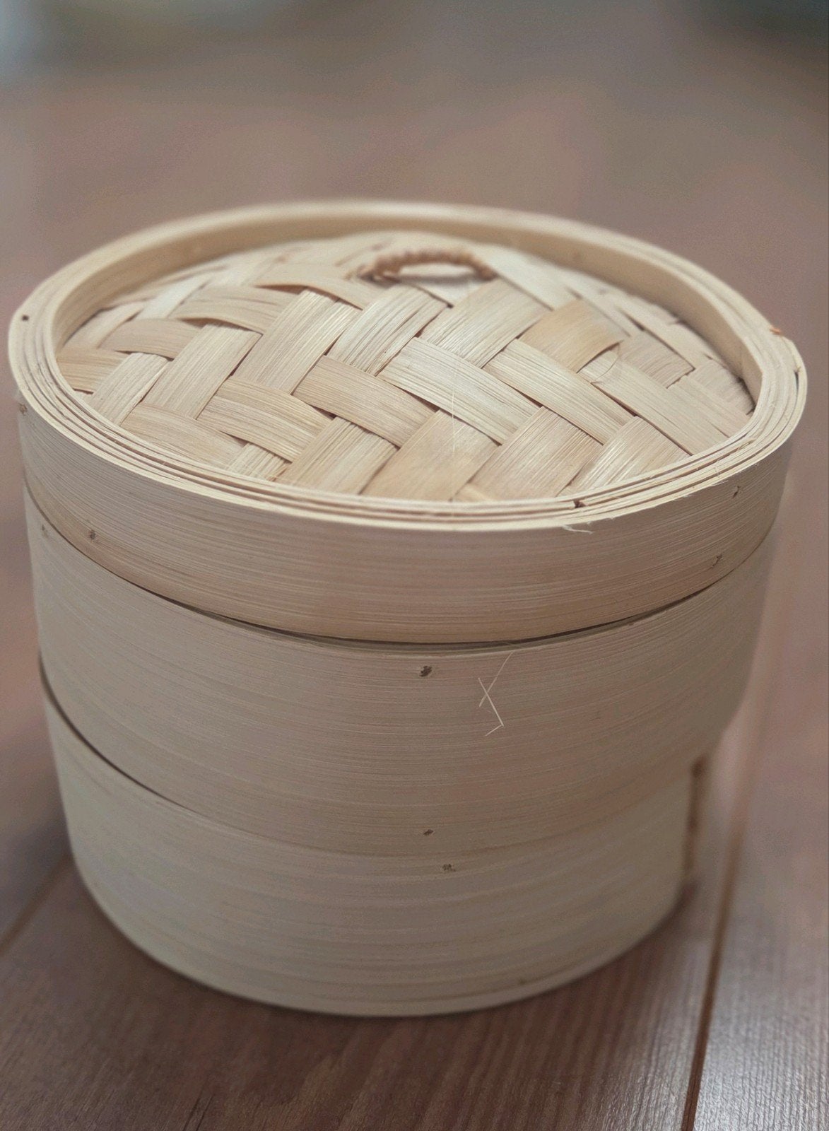 Bamboe Stoommandje - Perfect voor Dim Sum en Groenten, Beige, Overige typen, Nieuw, Ophalen of Verzenden