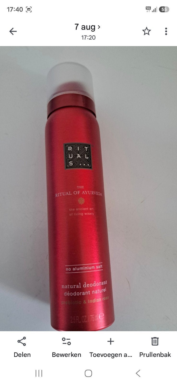 Rituals The Ritual of Ayurveda natuurlijke deodorant, Sieraden, Tassen en Uiterlijk, Uiterlijk | Lichaamsverzorging, Ophalen of Verzenden