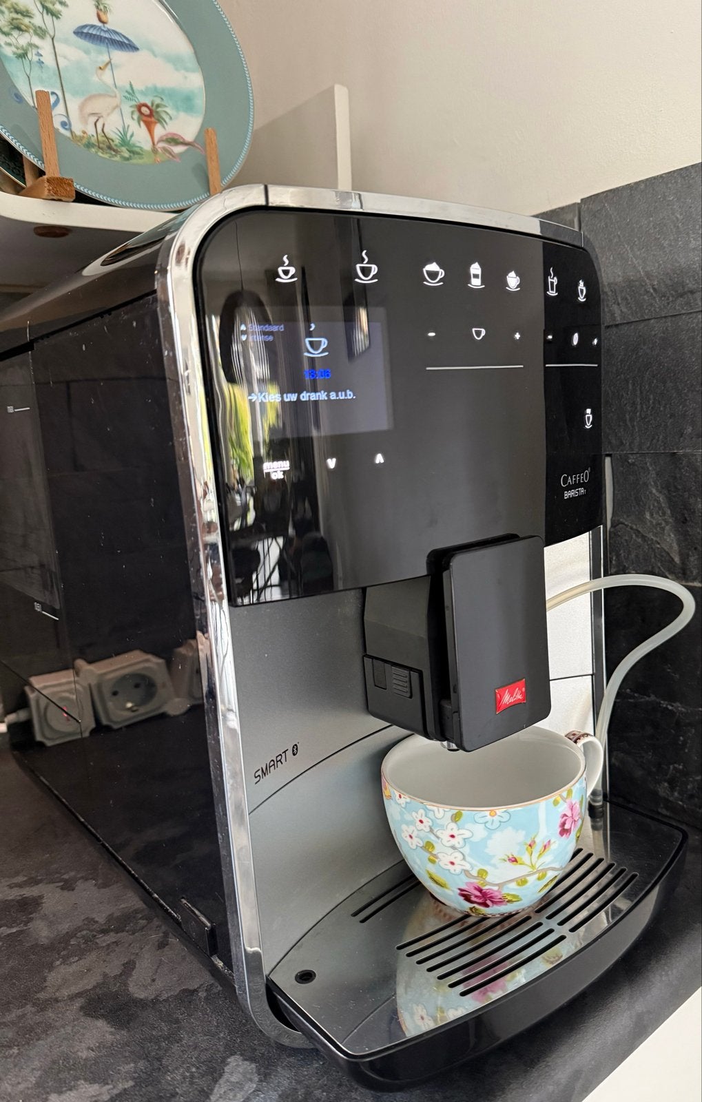 Melitta Caffeo Barista T Smart F83/1-101, Afneembaar waterreservoir, Gebruikt, 10 kopjes of meer, Koffiemachine