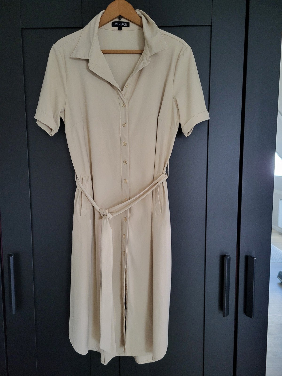 Mi Piace Jurk Maat L Zandkleur, Kleding | Dames, Mi Piace, Beige, Maat 42/44 (L), Ophalen of Verzenden