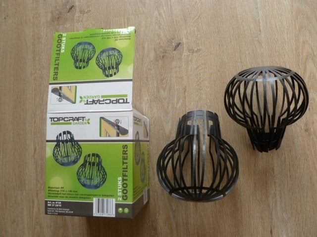 Dakgoot / regenpijp filters. 2 stuks. Nieuw in doosje., Pvc, Overige typen, Nieuw, Ophalen of Verzenden
