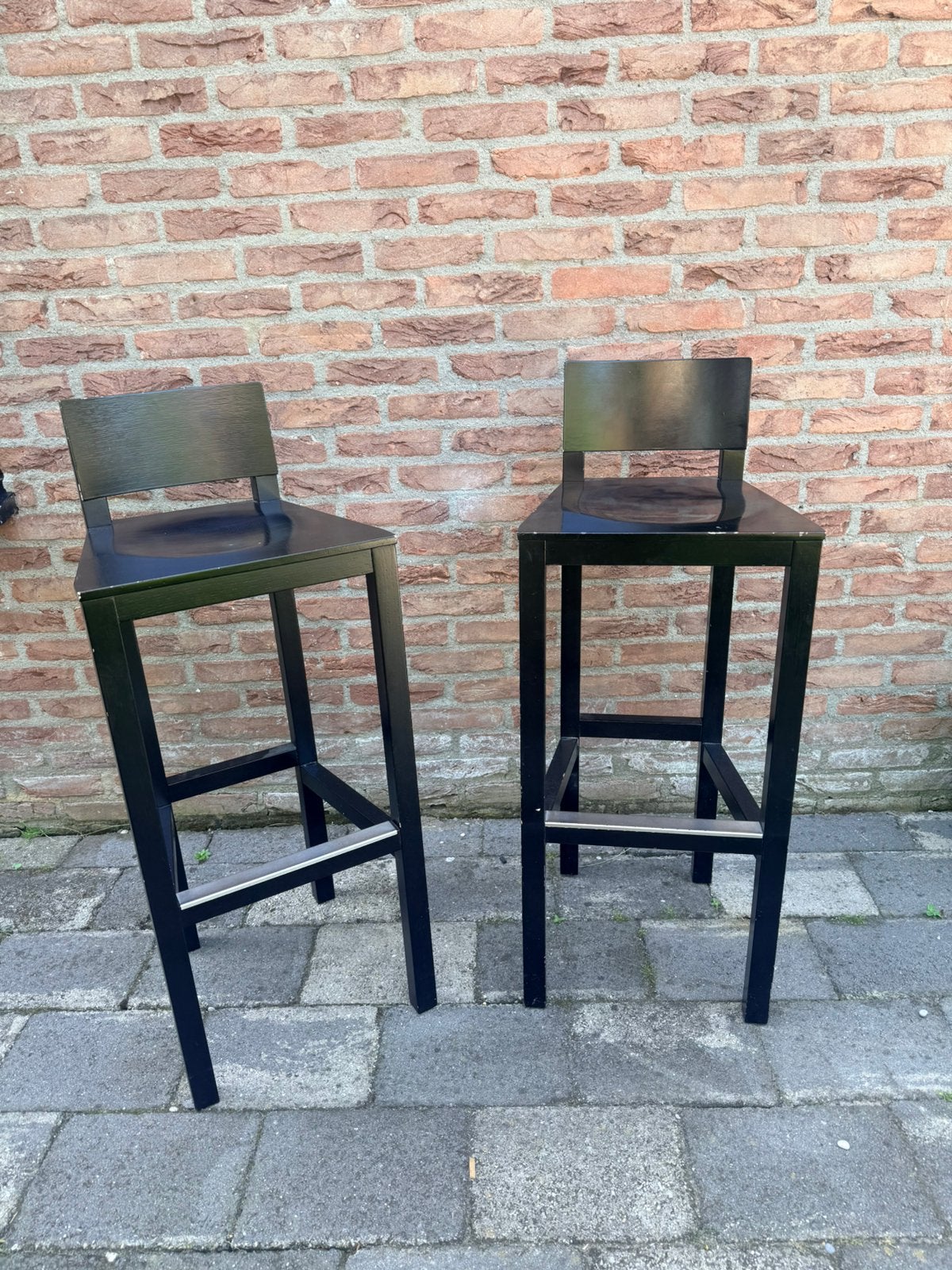 2x van AVL joep van Lieshout barkrukken shaker, 2 krukken, Ophalen, Zo goed als nieuw, 60 tot 90 cm