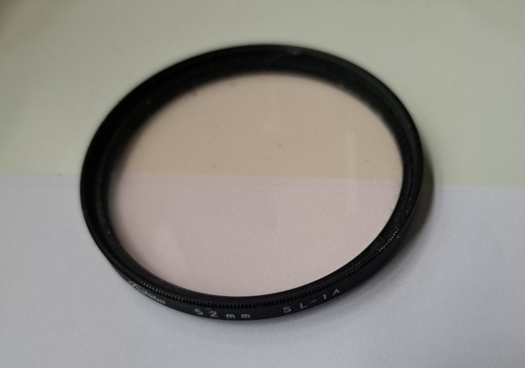 Toshiba 52 mm SL-1A SKYLIGHT FILTER, Overige merken, Gebruikt, Skylightfilter, Ophalen of Verzenden