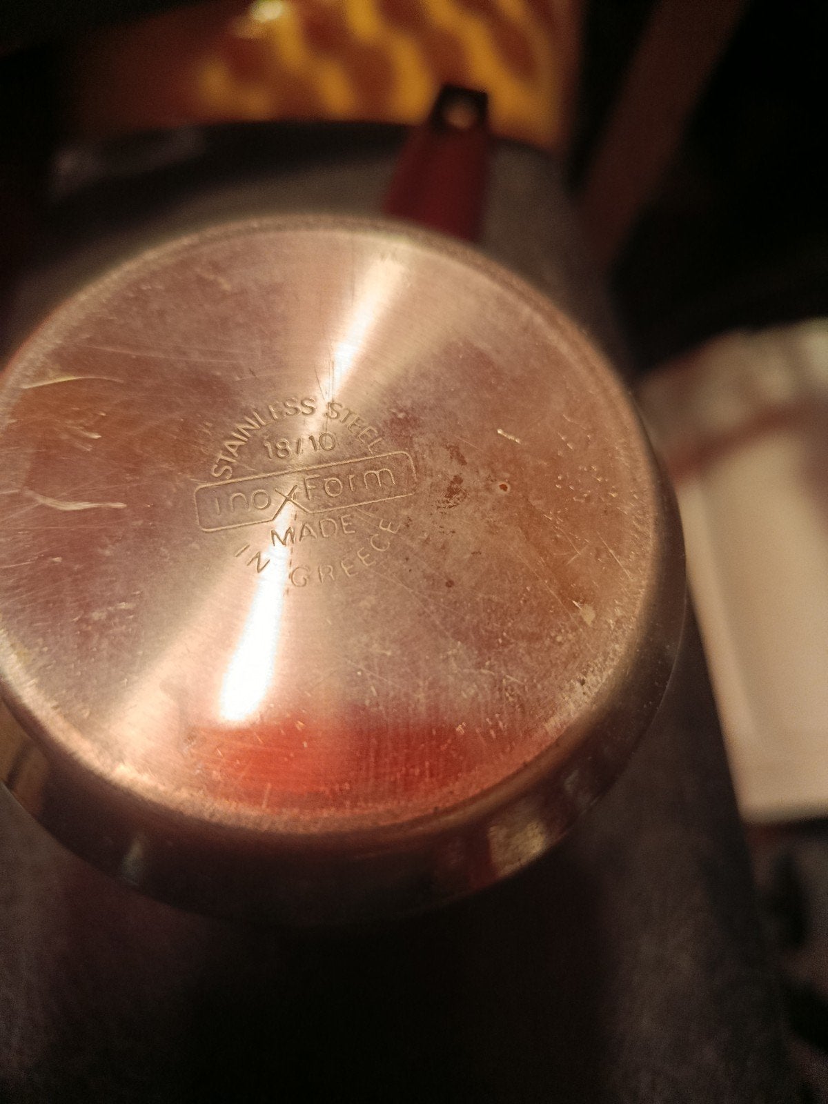 Inoxform RVS Turkse Koffiepot / Sauspan - Made in Greece, Gebruikt, Overige typen, Ophalen of Verzenden, Rvs