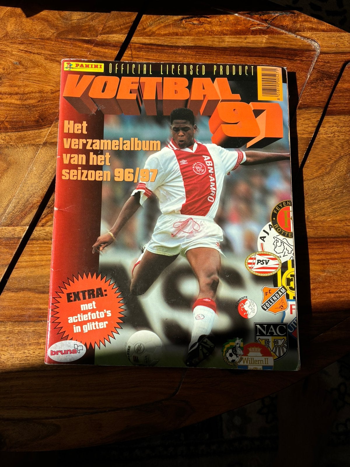 Gevraagd: Panini voetbal ‘97, Ophalen of Verzenden, Zo goed als nieuw, Plaatje