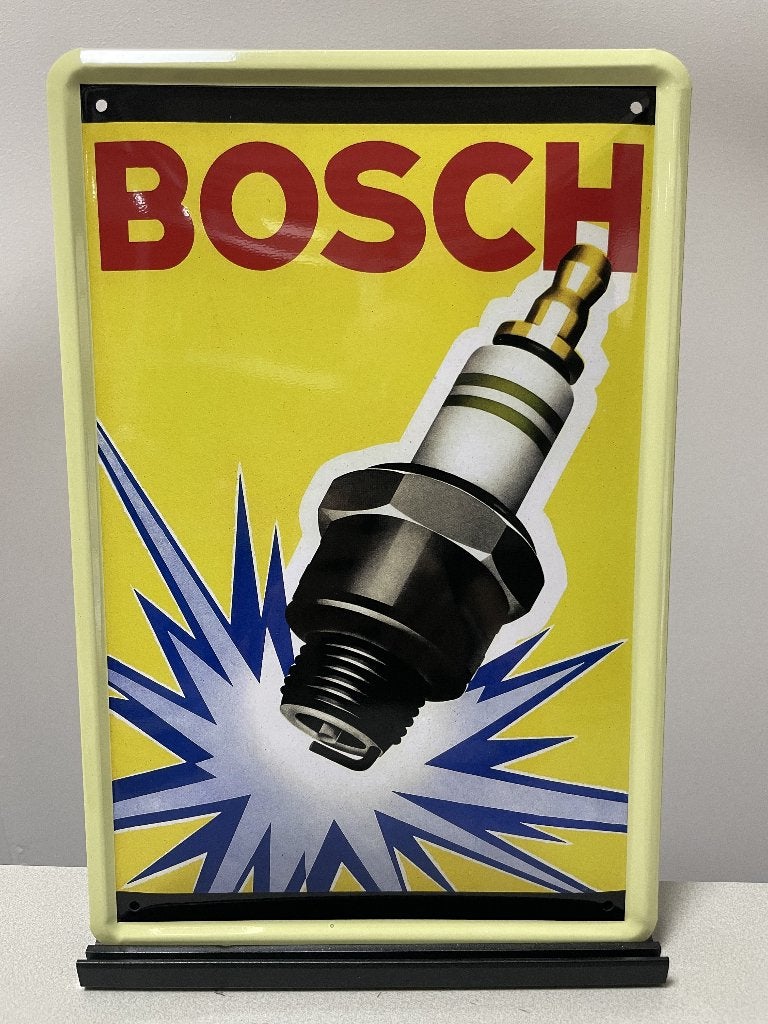 Bosch metalen reclamebord / wandbord (Old Look), Verzamelen, Www.pand50.nl, Reclamebord, Nieuw, Ophalen of Verzenden