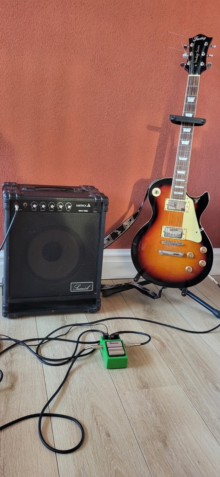 Mooie Fazley Vintage elektrische gitaar, Ophalen of Verzenden, Zo goed als nieuw, Solid body, Overige merken