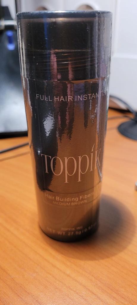Hair Fibers - 27,5 gram medium bruin, Ophalen of Verzenden, Nieuw, Haarverzorger of -hersteller