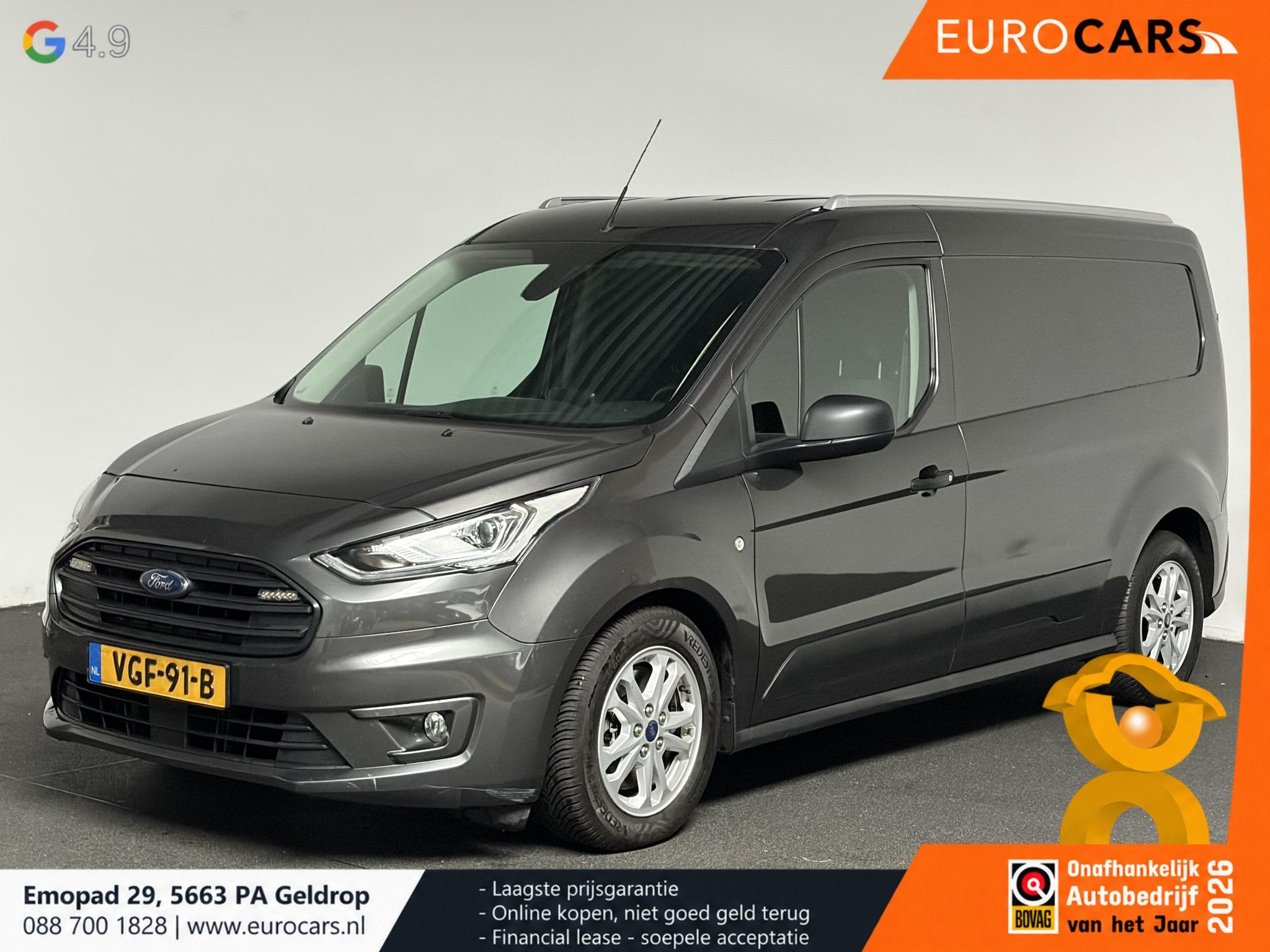 Ford Transit Connect 1.5 EcoBlue L2 Trend Automaat, Stof, Gebruikt, 4 cilinders, Bedrijf