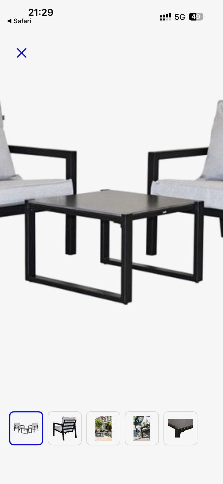 Hartman bijzettafeltje Mallorca, Tuin en Terras, Tuinstoelen, Ophalen, Nieuw, Aluminium