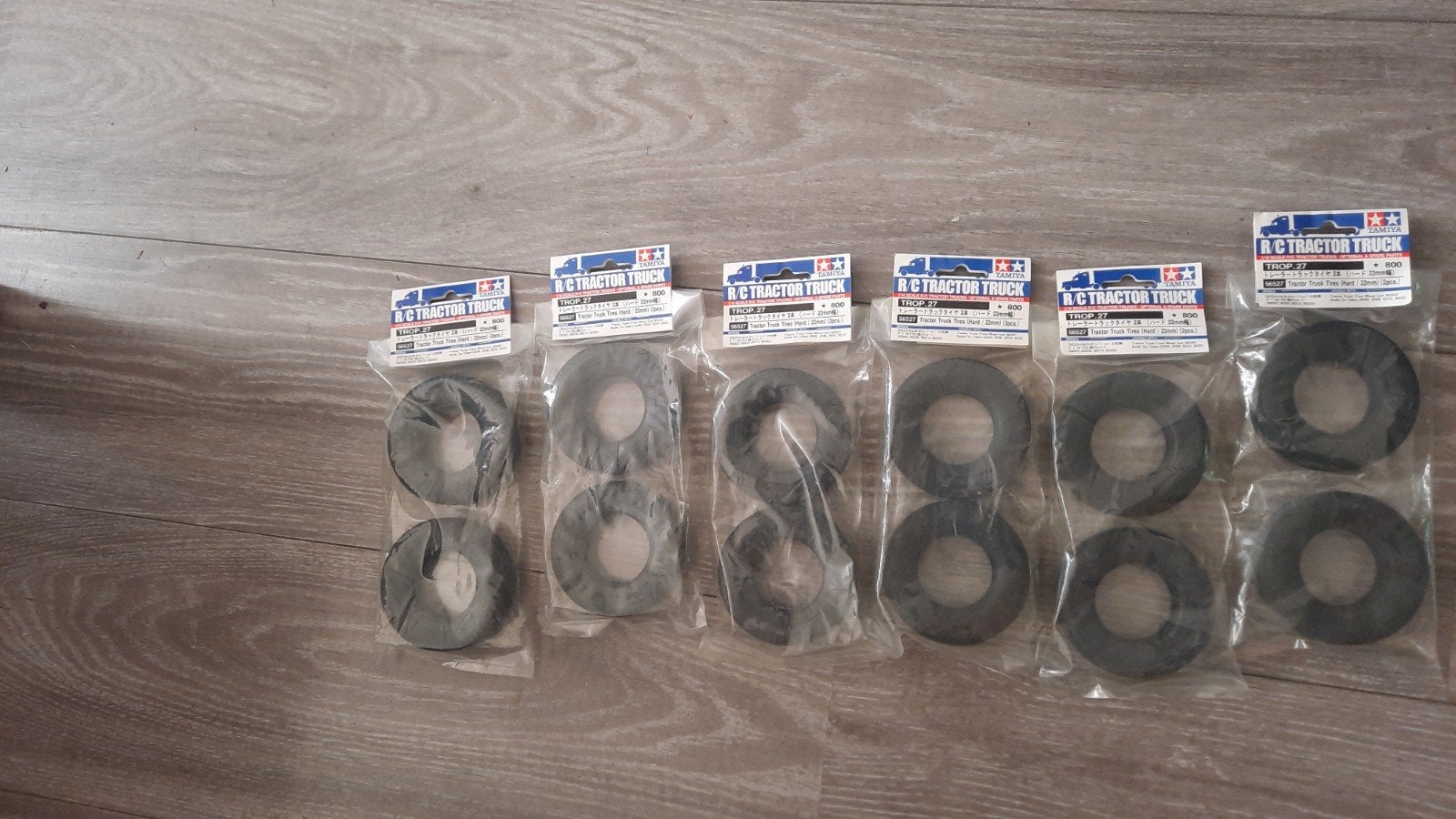 Tamiya R/C Tractor Truck banden (12 stuks), Nieuw, Onderdeel, Overige schalen, Overige typen