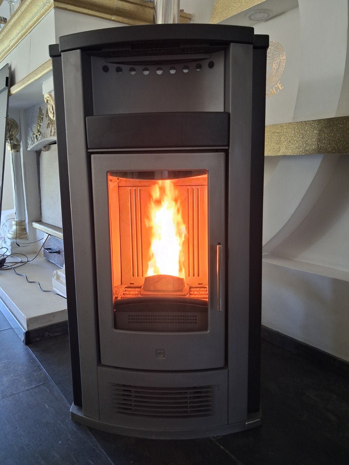 Piazzetta P960 Pelletkachel 12kW - Topstaat, incl. levering, Huis en Inrichting, Ophalen, Gebruikt, Overige brandstoffen, Pelletkachel