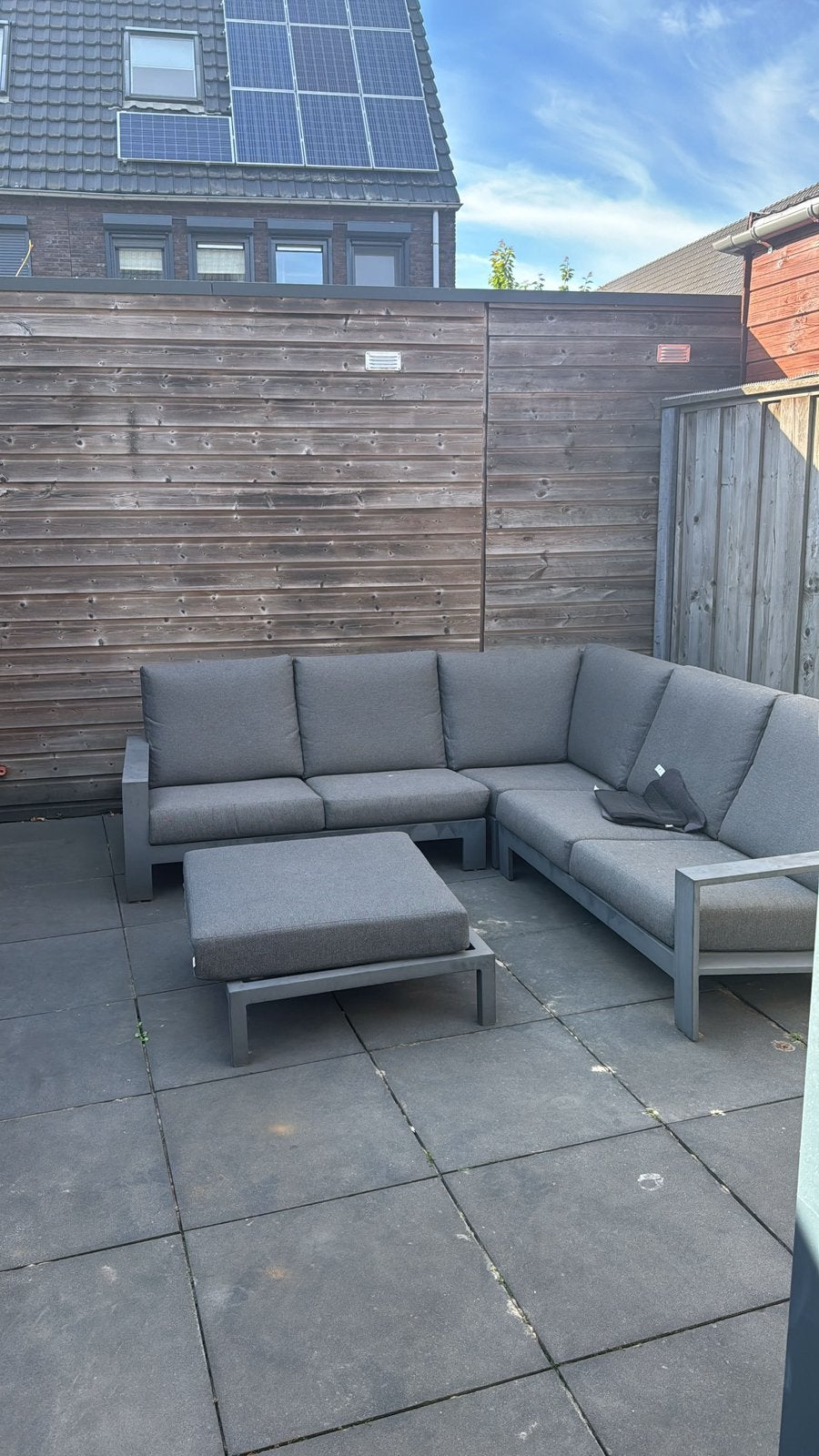 Loungeset, Ophalen, 5 zitplaatsen, Gebruikt, Aluminium
