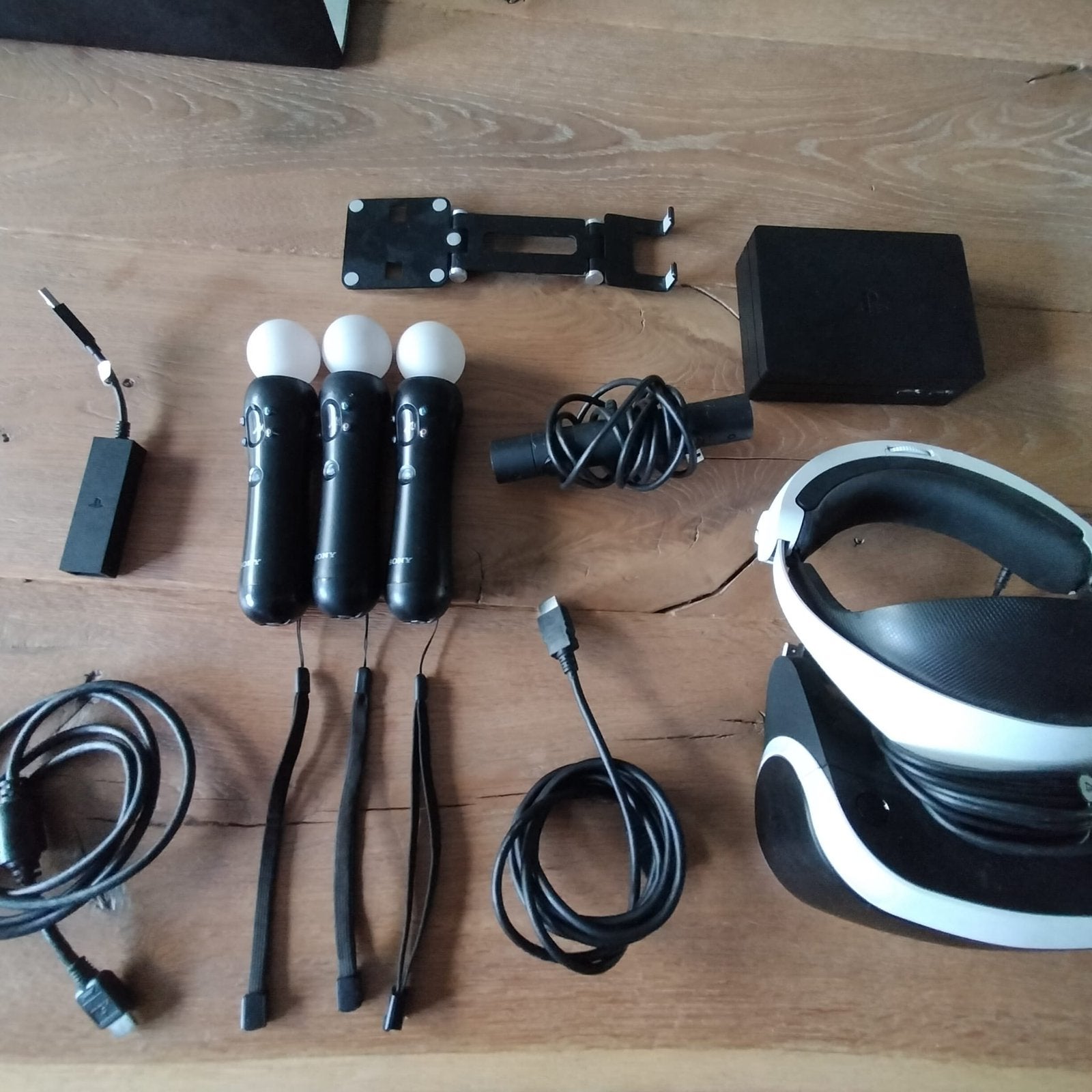 Sony PSVR 1 Compleet + PS5 Adapter + 3 Move Controllers, Ophalen of Verzenden, Zo goed als nieuw, Sony PlayStation