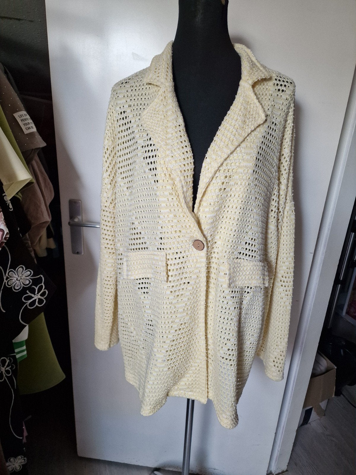gehaakte vest one size tot 44/46, Ophalen of Verzenden, Nieuw, Maat 46/48 (XL) of groter