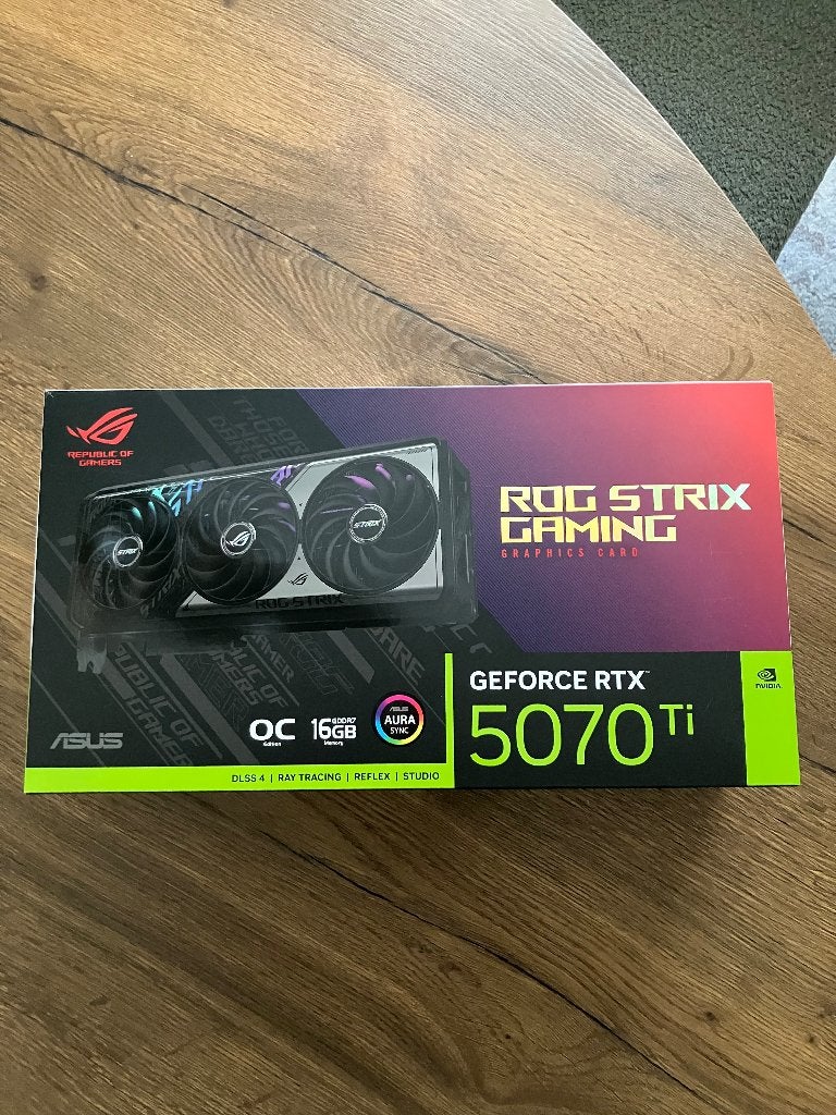 NVIDIA GeForce RTX 5070 Ti ASUS ROG Strix 16GB videokaart, Computers en Software, Videokaarten, Overige soorten, Ophalen of Verzenden