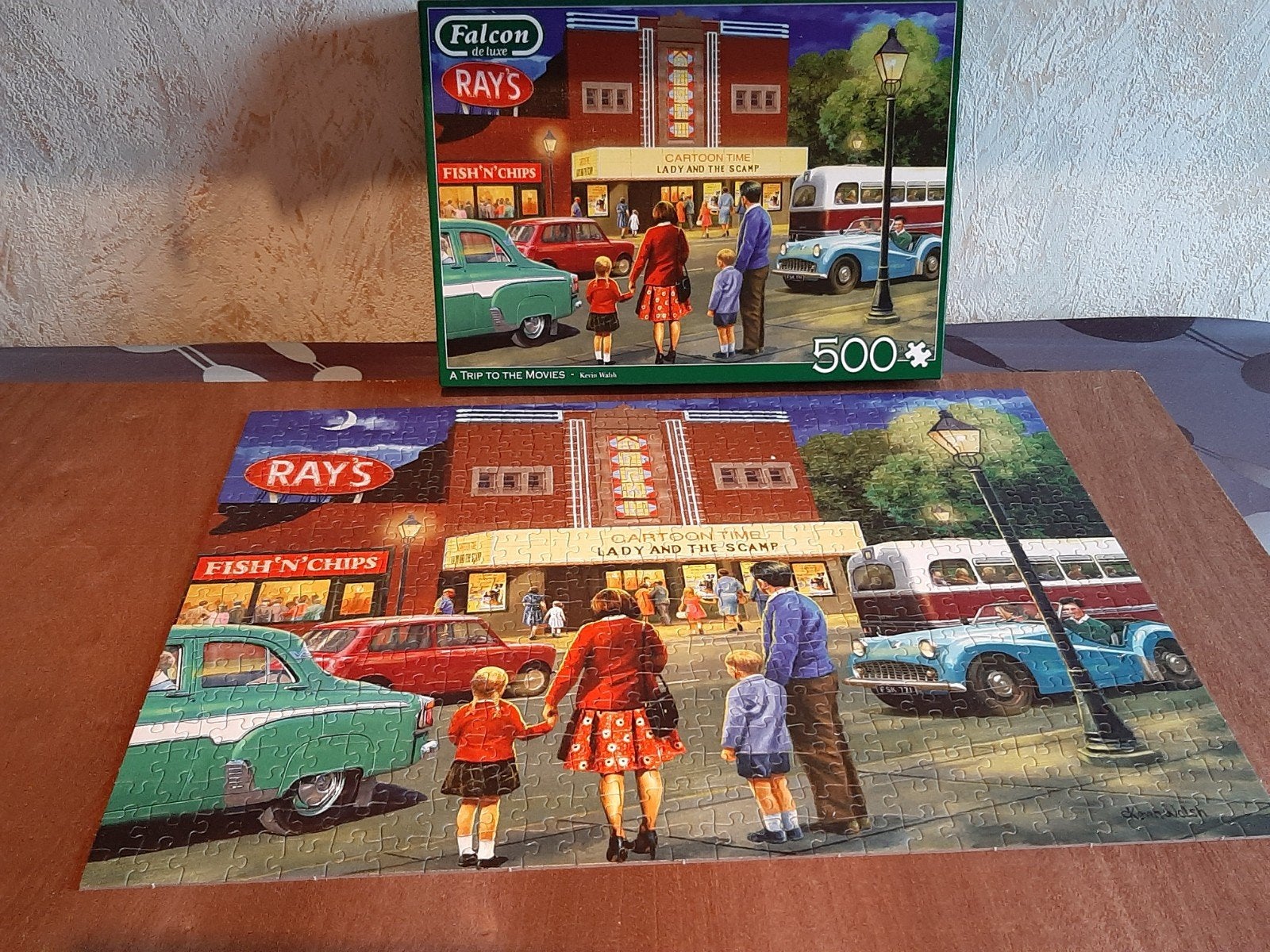 falkon de lukse legpuzzel 500stukjes........., Hobby en Vrije tijd, Denksport en Puzzels, Ophalen, 500 t/m 1500 stukjes