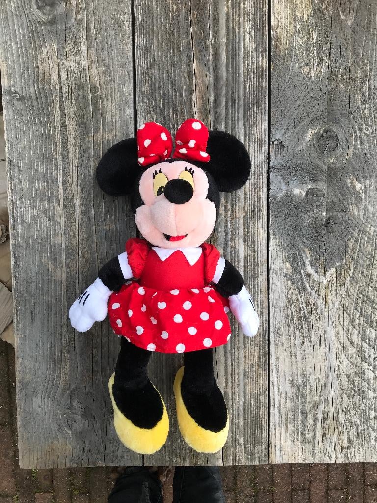 knuffel Minnie Mouse (Disneyland), Ophalen of Verzenden, Mickey Mouse, Gebruikt, Knuffel