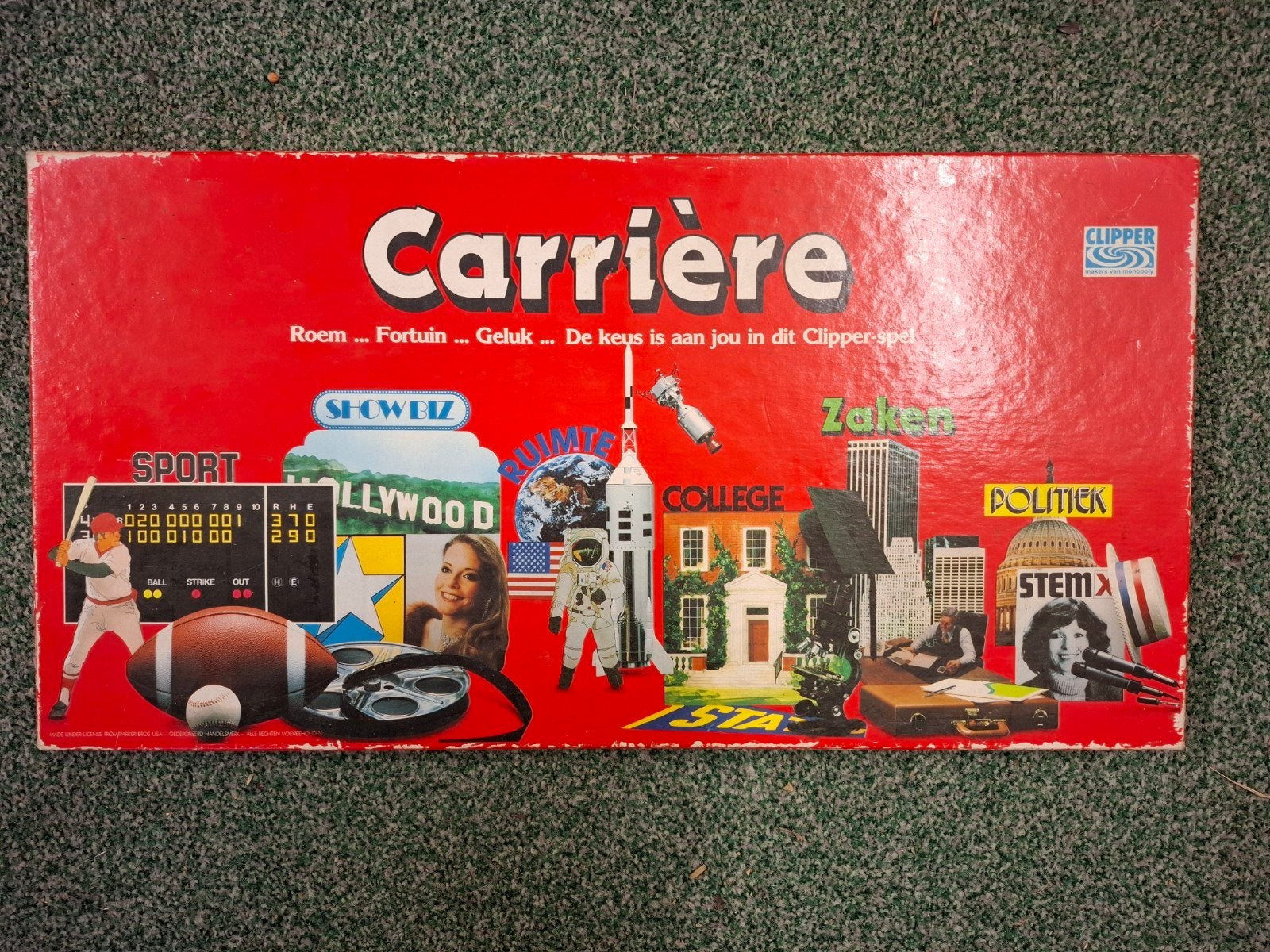 Carrière Bordspel - Klassiek Gezinsspel, Drie of vier spelers, Ophalen of Verzenden, Gebruikt, Clipper