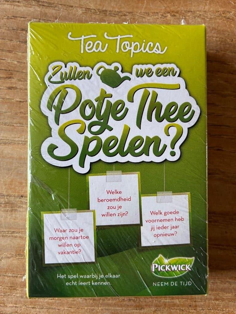 Pickwick Tea Topics - Zullen we een potje thee spelen? nieuw, Vijf spelers of meer, Ophalen of Verzenden, Nieuw, Identity Games
