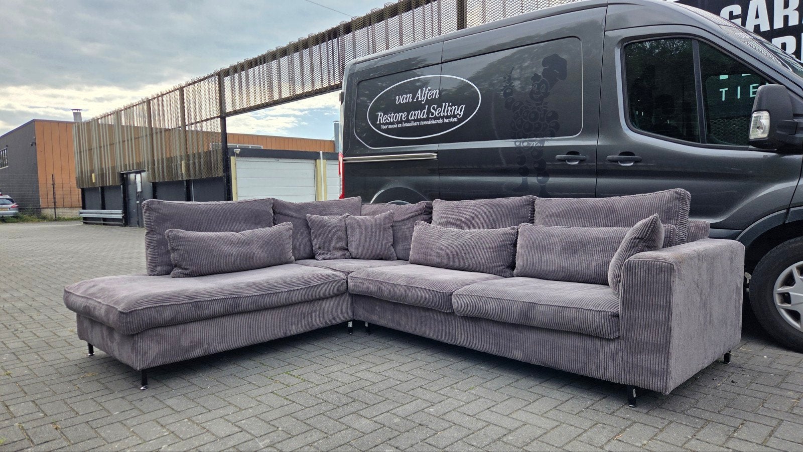 Gave Ribstof Loungebank (Antraciet), Ophalen