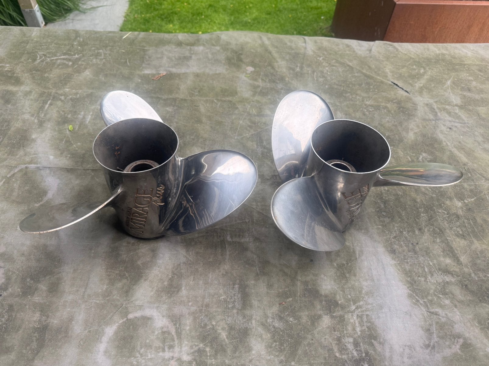 Mercury propellers Mirage plus 21P set, Ophalen of Verzenden, Zo goed als nieuw, Motor en Techniek, Motorboot