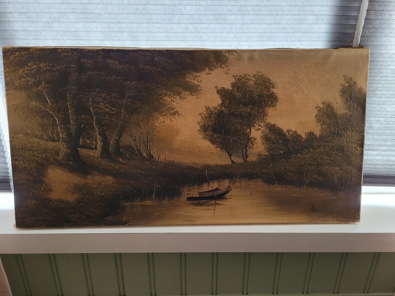 Oud Hollands landschap, Antiek en Kunst, Ophalen of Verzenden