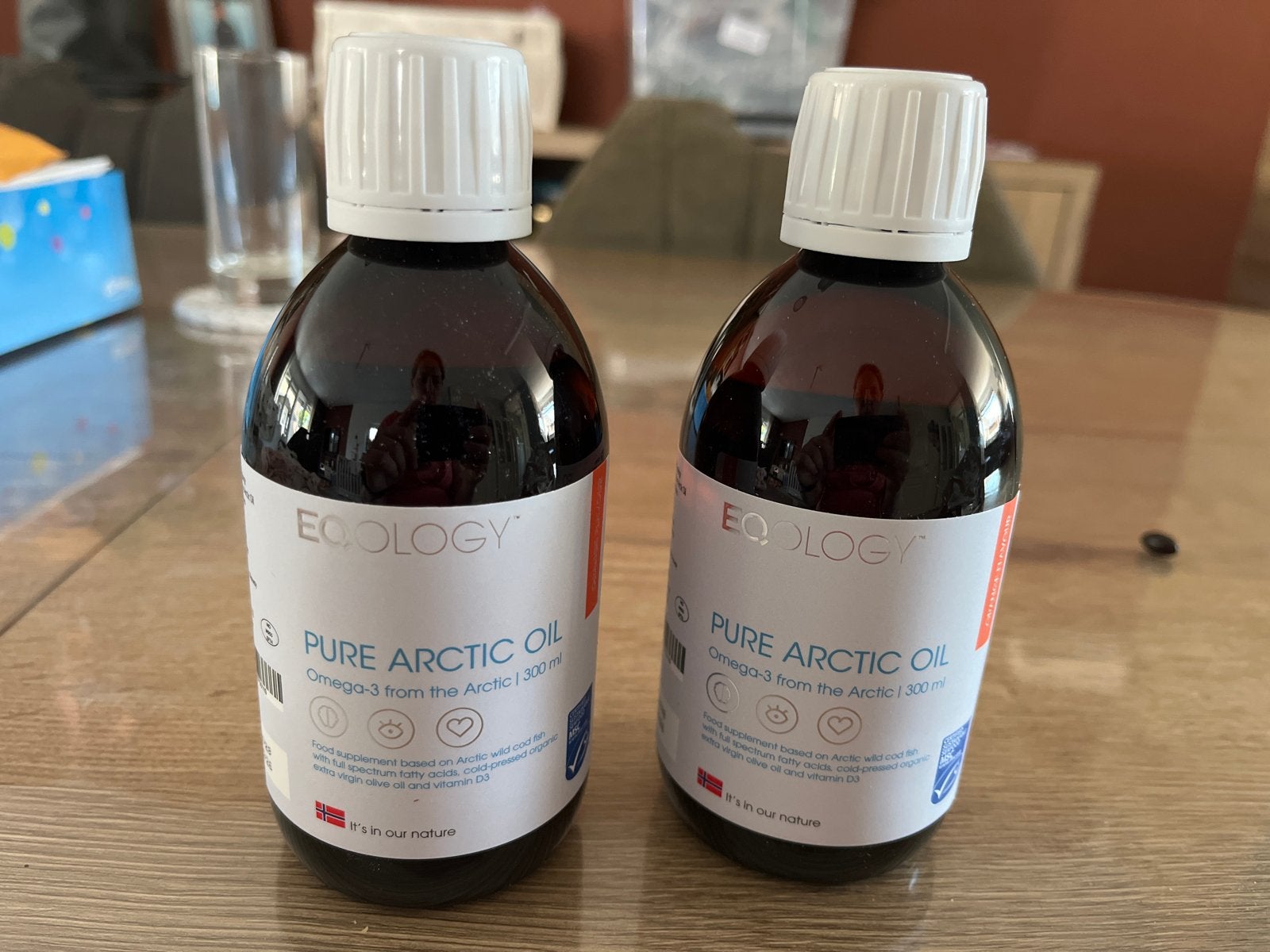 Eqology Pure Arctic Oil Omega-3 (2x 300ml) sinaasappel, Ophalen of Verzenden, Nieuw, Poeder of Drank