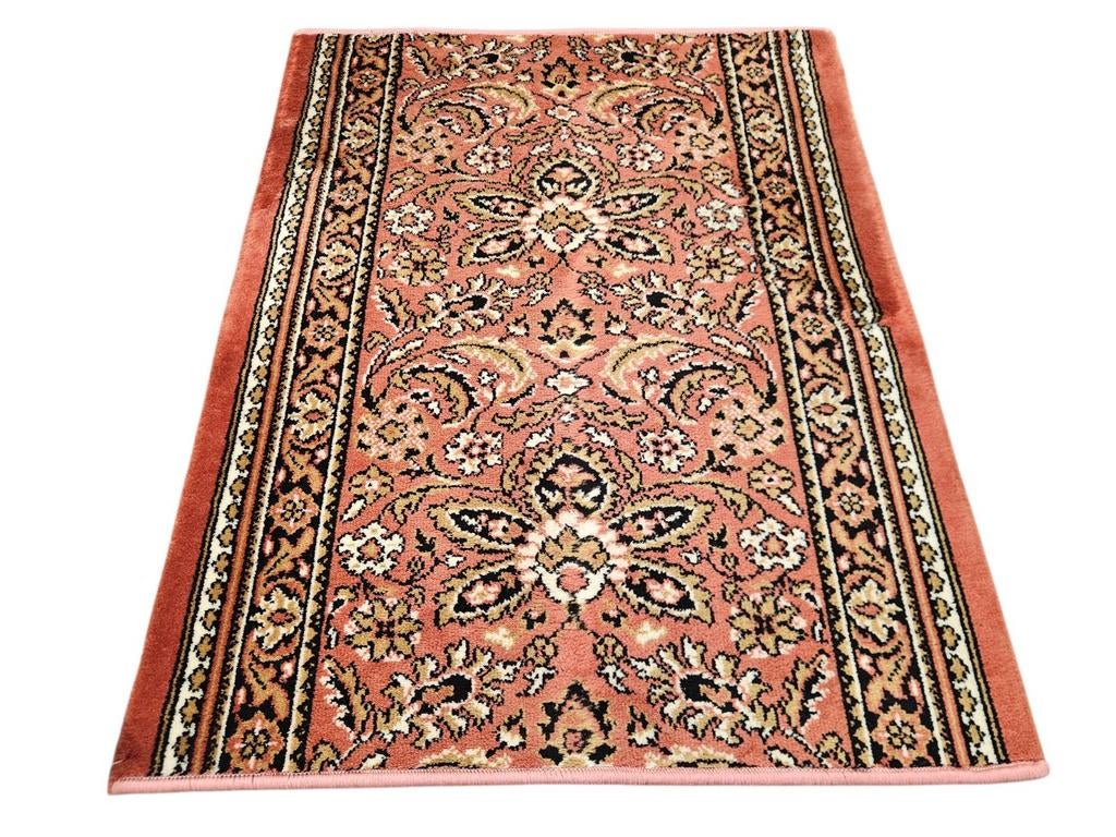 Vintage oosters wol vloerkleed floral pink mini 70x90cm