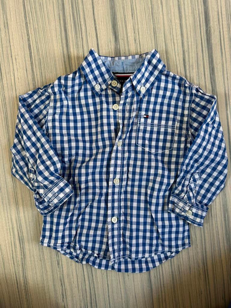 Nieuwstaat: Baby Tommy Hilfiger blouse overhemd maat 80, Ophalen of Verzenden, Zo goed als nieuw, Jongetje, Overhemdje of Bloesje