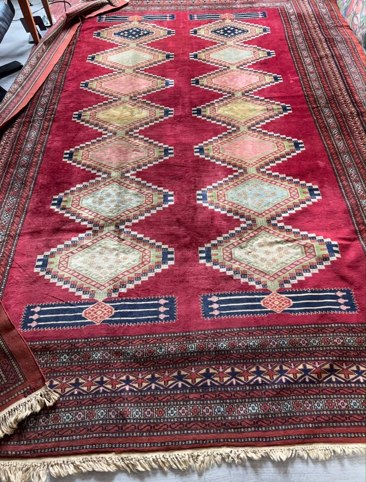 Antiek Perzisch Tapijt - 230x300 cm - Ca. 100 Jaar Oud, Gebruikt, Ophalen of Verzenden, 200 cm of meer, Rechthoekig