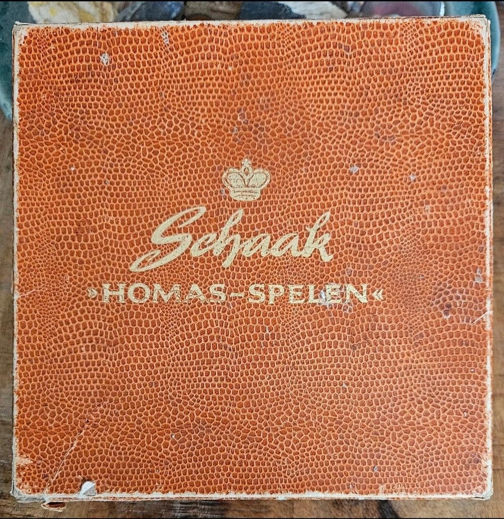 Vintage Schaak- & Damspel Homas Spelen - Compleet, Een of twee spelers, Ophalen of Verzenden, Gebruikt, Homas Spelen