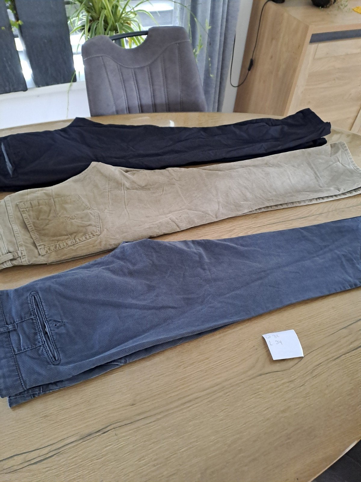 Pakket herenbroeken W32 - 3 stuks, Ophalen of Verzenden, Gedragen, Maat 48/50 (M), Zwart