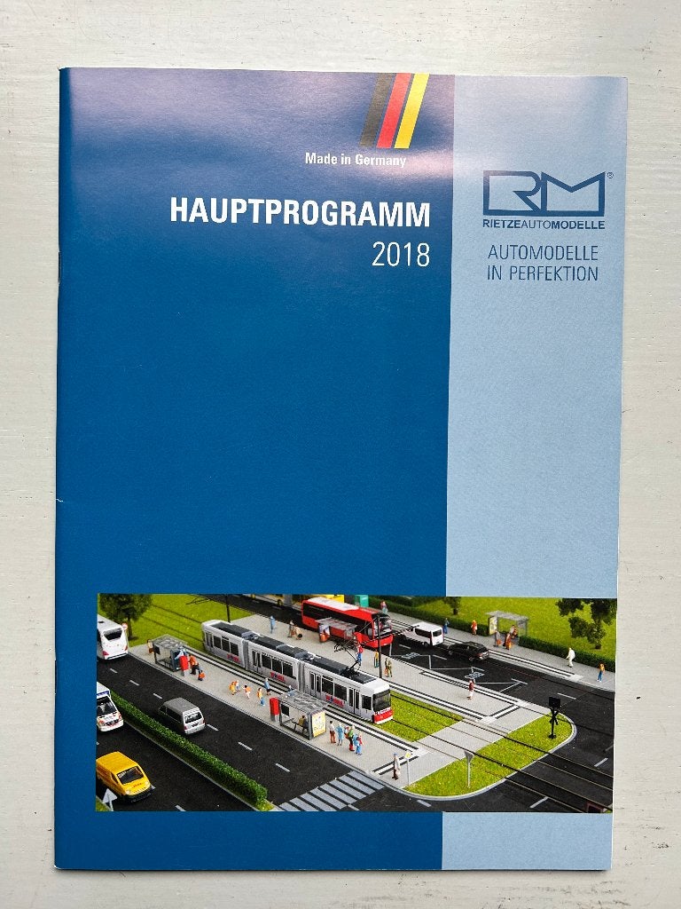 Rietze katalog en Neuheitenfolders, Overige merken, Gelijkstroom of Wisselstroom, Zo goed als nieuw, Boek, Tijdschrift of Catalogus