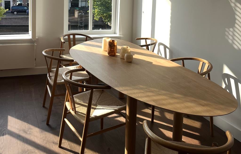 Blob eettafel Studio Henk 240cm, Ophalen of Verzenden, Zo goed als nieuw, 4 tot 6 stoelen