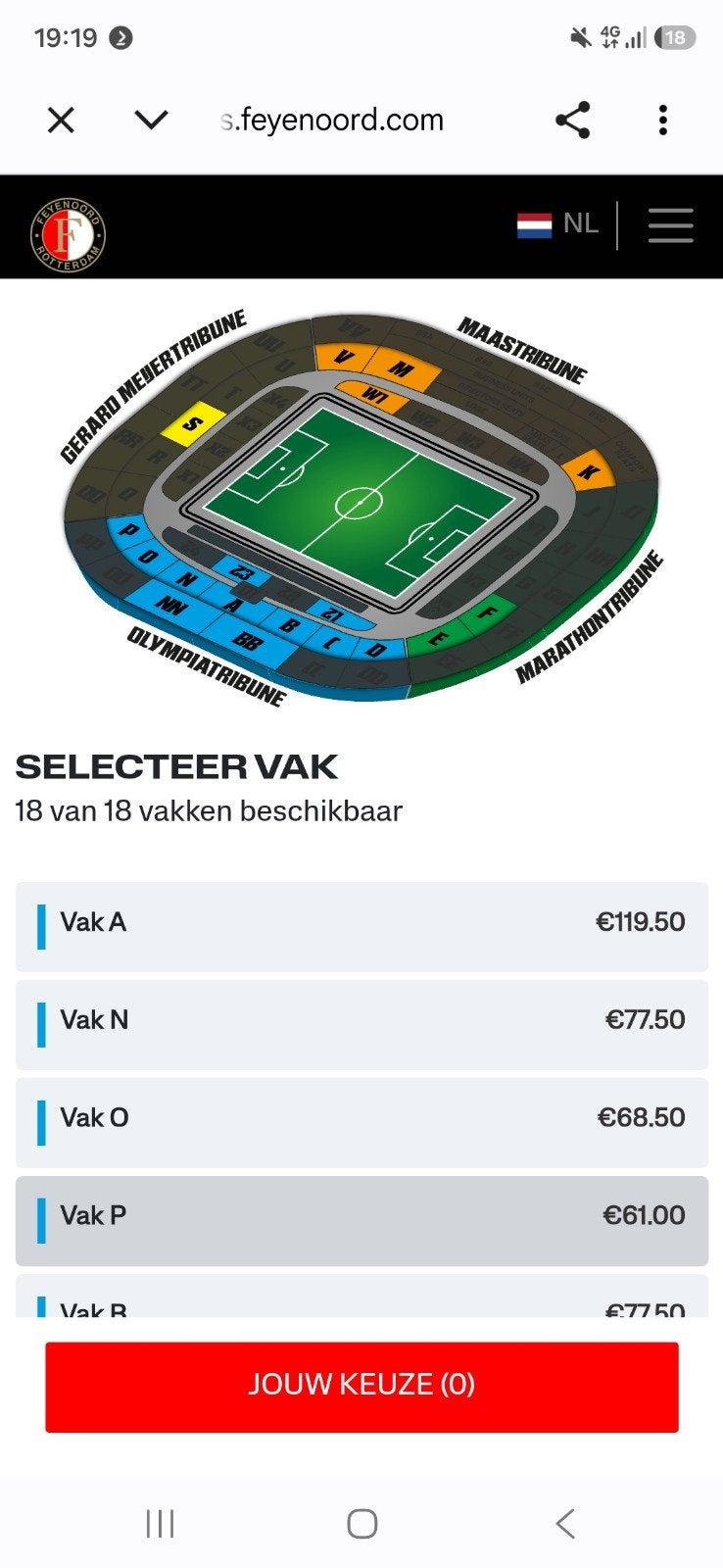 feyenoord tickets tekoop, Drie personen of meer