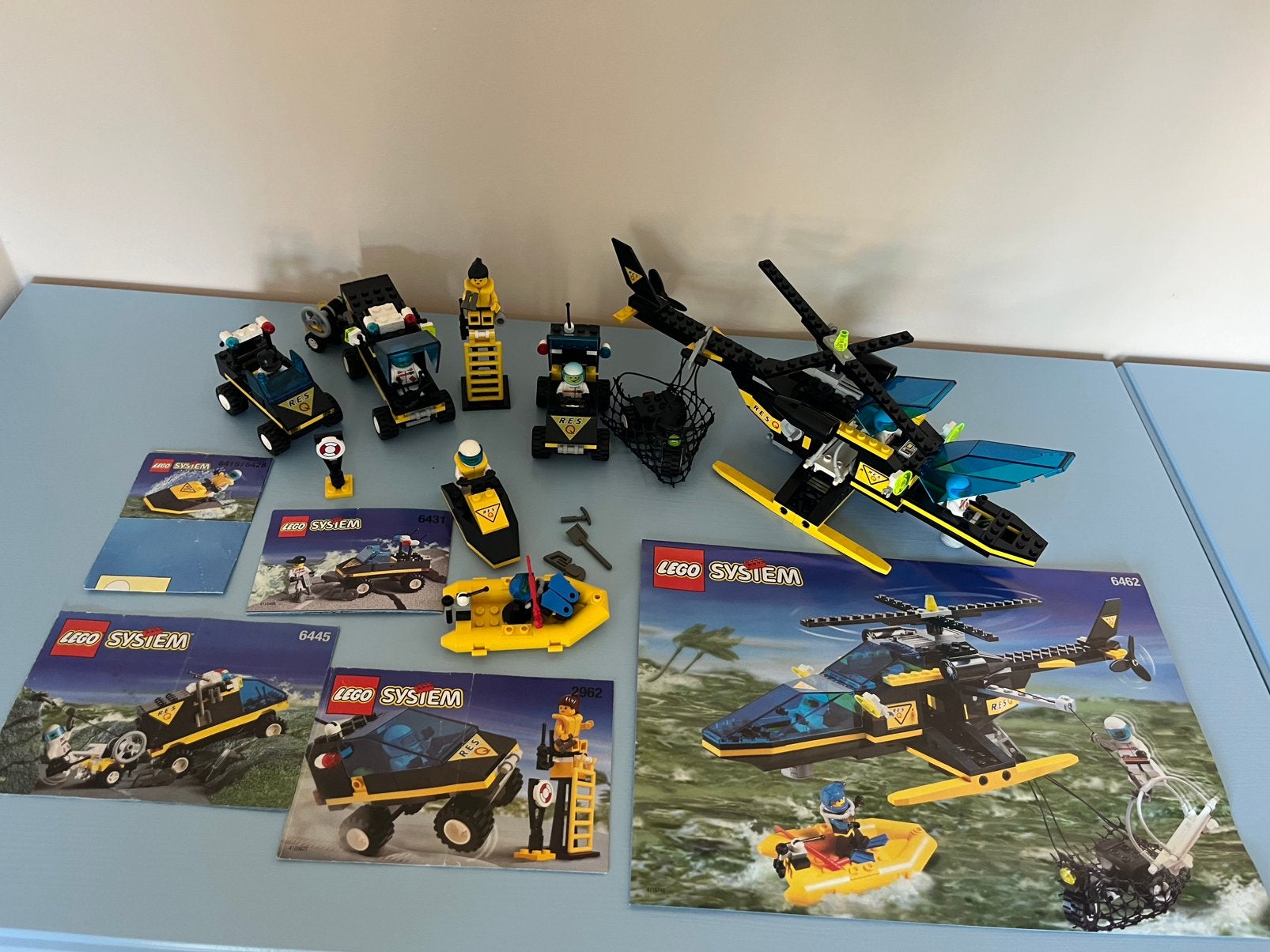 Lego System ResQ sets (5x), Ophalen of Verzenden, Gebruikt, Complete set, Lego