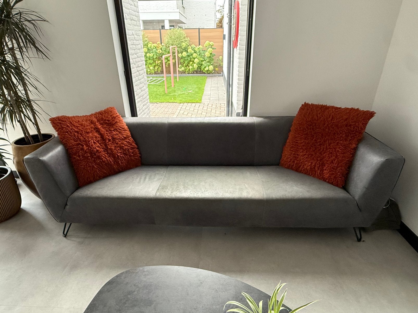 3 - zits Bank Max van Cartel Living, Ophalen, Zo goed als nieuw, 200 tot 250 cm, Leer