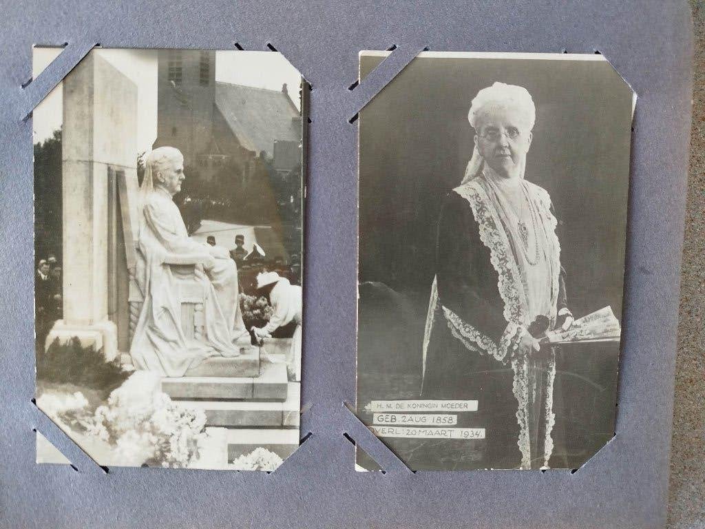 Album circa 100 briefkaarten uitvaart Emma en Hendrik, Ophalen of Verzenden, Gebruikt, Nederland, Kaart, Foto of Prent