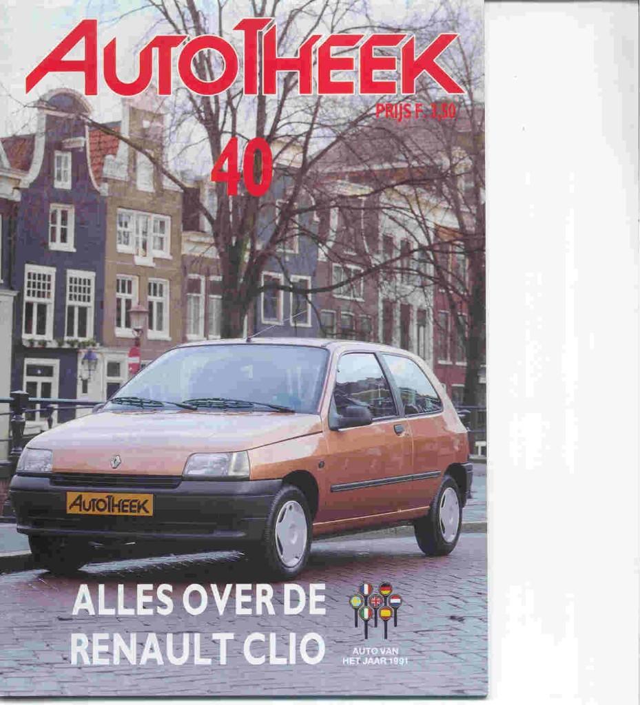 Alles over de Renault Clio: Autotheek 40 (febr. 1991), Boeken, Auto's | Folders en Tijdschriften, Ophalen of Verzenden, Nieuw