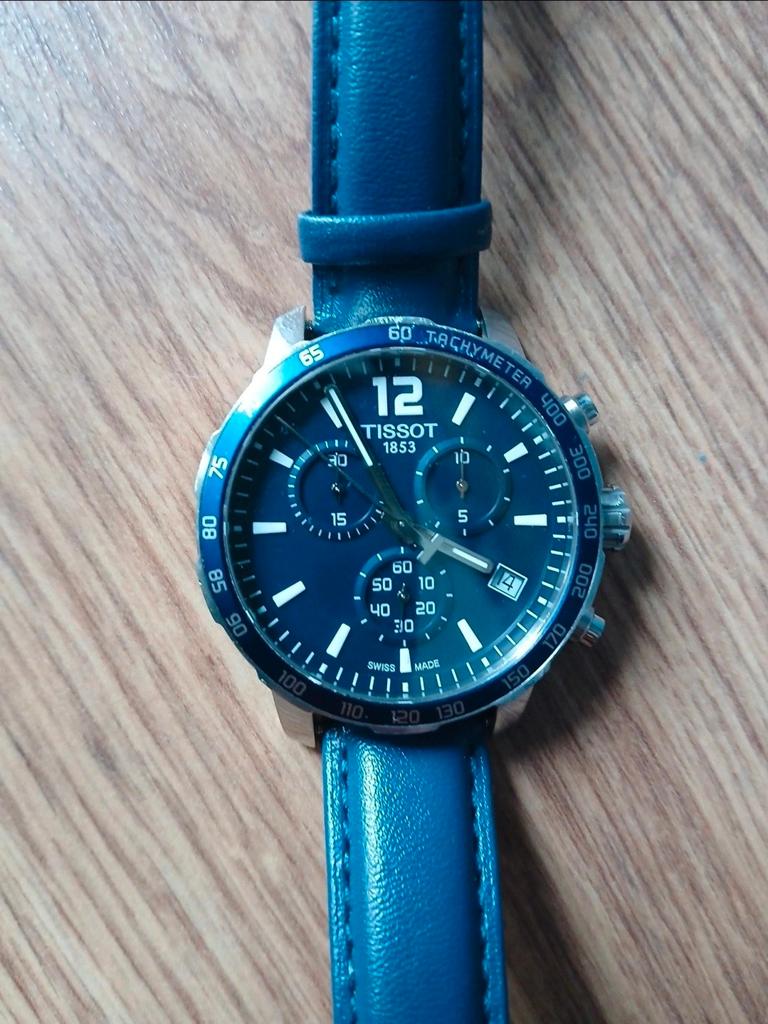 Tissot PRC 200 Chronograph Horloge, Ophalen of Verzenden, Leer, Overige merken